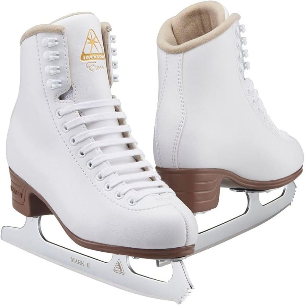 Jackson Ultima Excel Women's/Girls Figure Ice Skates, White - Tots Size-9.0